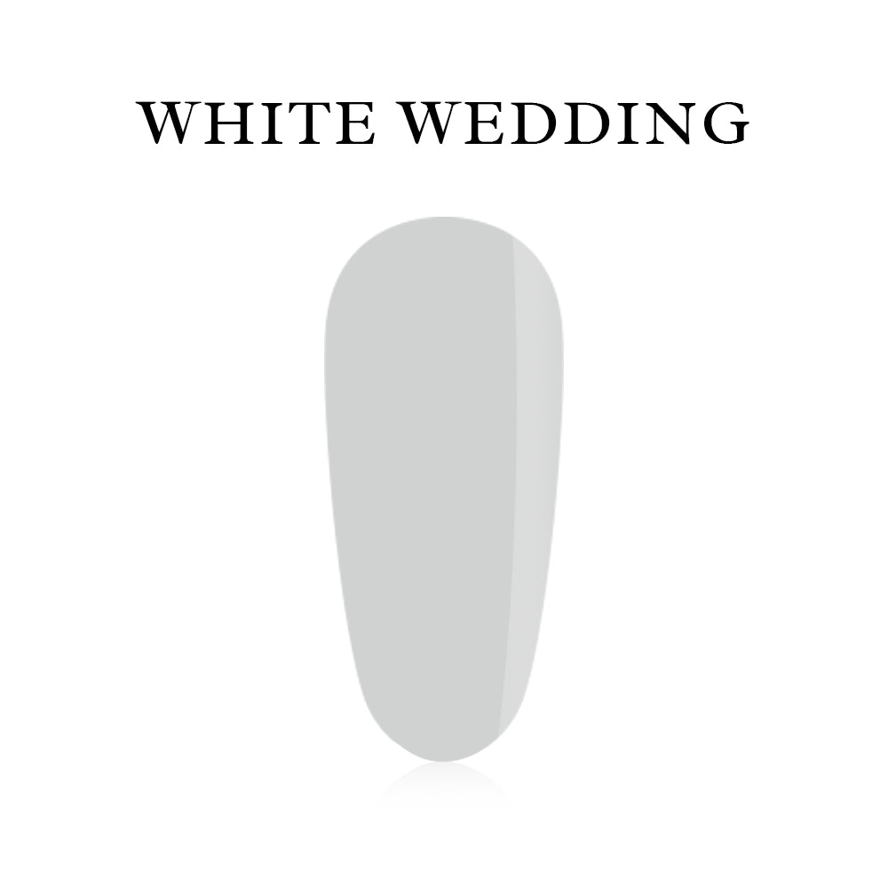 Gel Polish White Wedding