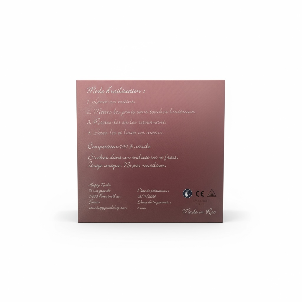 Mani Gloves Pro – Gants en nitrile noirs professionnels | Happy Nails