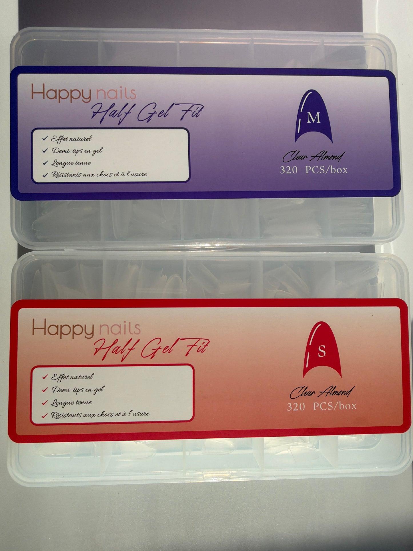 Half Gel Fit Clear Almond